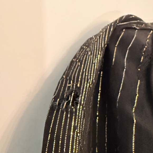 Vintage 80s Metallic Lurex Party Dress – Nancy Bracoloni Shangri-La – Black Gold - Picture 3 of 5